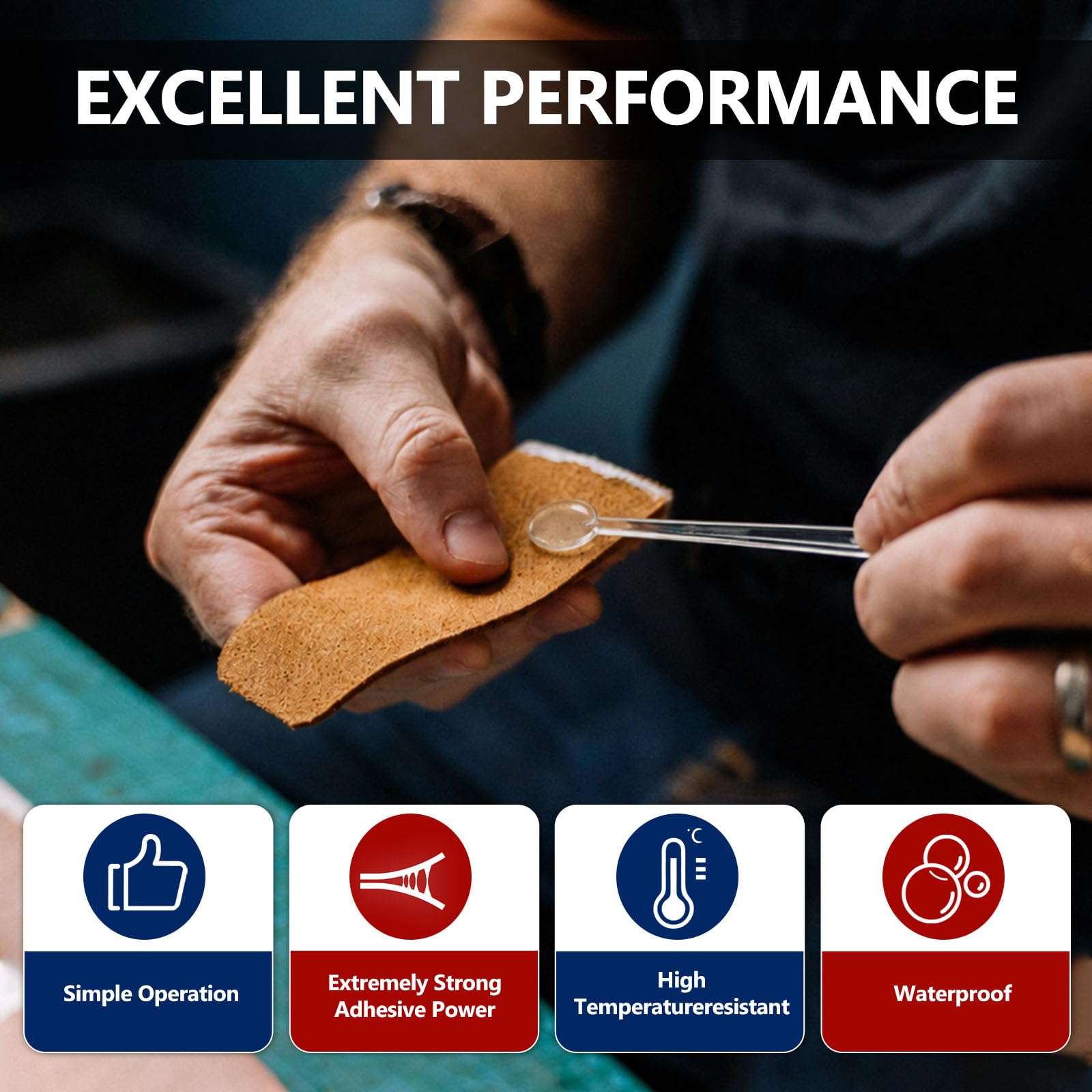 Colla Epossidica Bicomponente, 250 ml Mix 5 Minuti, Trasparente, Adesivo Multiuso Multimateriale, Colla Bicomponente per Plastica, Ceramica, Porcellana, Vetro, Legno