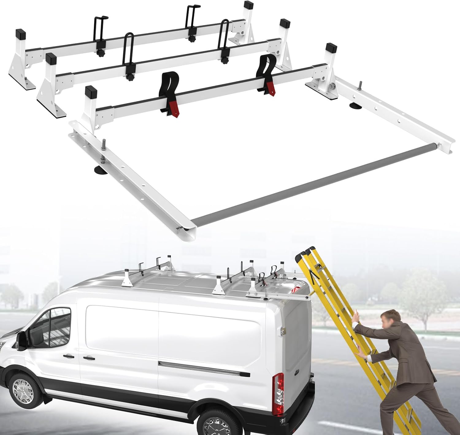StarONE 54 Van Ladder Rack for 2015-2025 Ford Kuwait Ubuy - Main Image