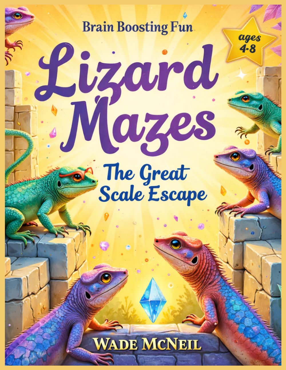Lizard Mazes: Lizard Mazes For Children (Maze Master Wades Animal Mazes.)