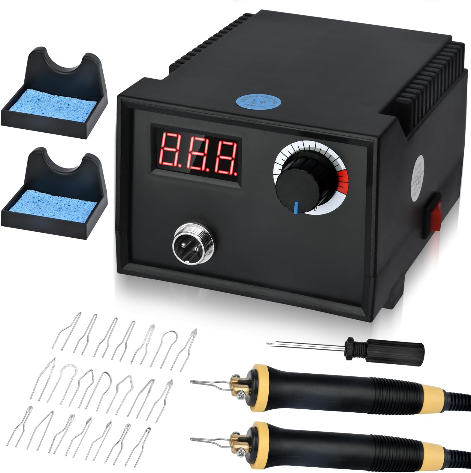 YIHUA 939-V Kit de Pyrograveur sur Bois avec 23 Pointes en Fil, Stylo de Pyrogra