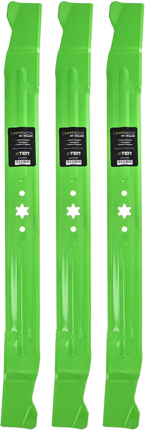 3-Pack Mulching Blades For Cub Cadet 942-04385 (30" Deck) - LawnRAZOR Replacement Blades