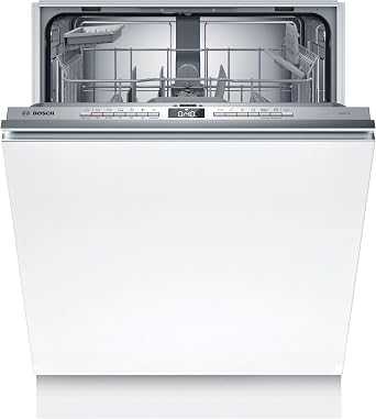 BOSCH SBV4HTX00E XXL Dishwasher Series 4 Fully Integrated Dishwasher with Cutlery Basket 60 cm Home Connect Extra Drying Flex Baskets Rack Matic Silence Plus [Energy Class D]