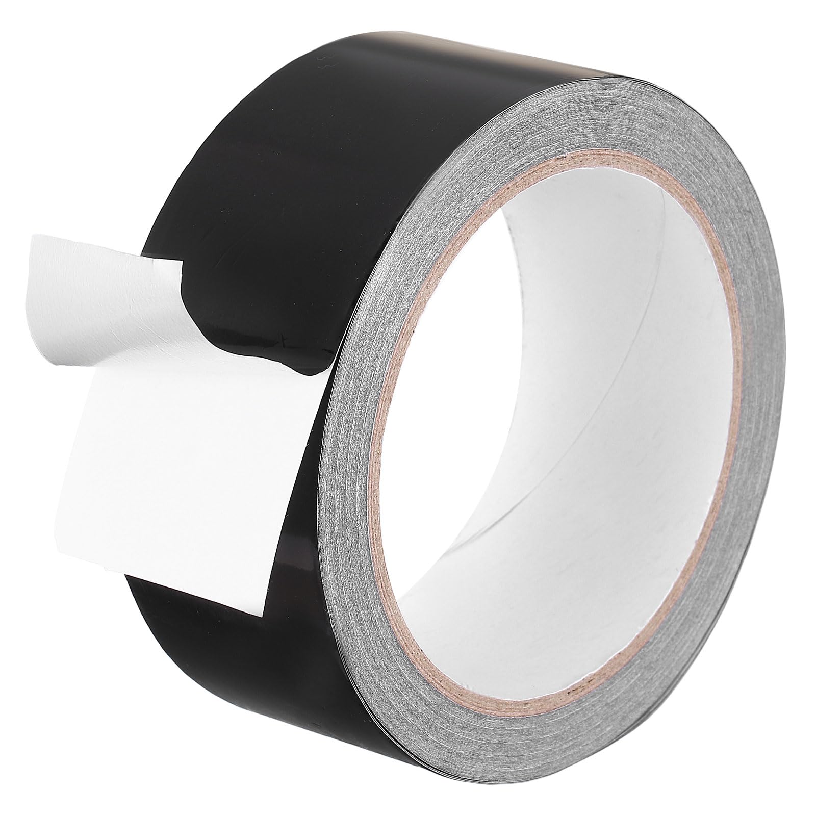 DEFANEX Aluminum Foil Tape (40mm x 20m, 0.07mm, Black) Heat Resistant Metal Tape, for HVAC Sealing Patching Hot Cold Air Ducts