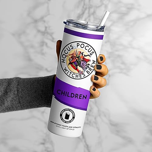 Miniatura 8 de Hocus Pocus - Vasos duros para seltzer, 8 colores para elegir, tres sabores, Witches Brew, vaso aislado de acero inoxidable con tapa y pajita, 20