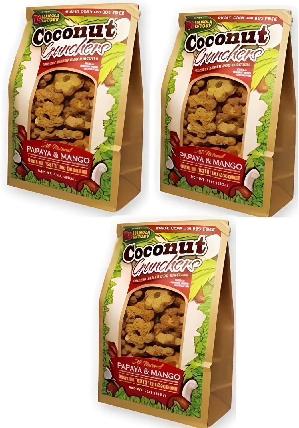 K9 Granola Factory Papaya and Mango Coconut Crunchers (Pack of 3)