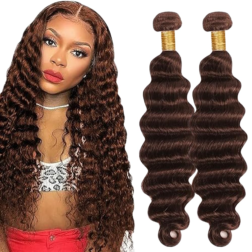 Extensiones de cabello humano para dar volumen con ondas profundas virgenes 8