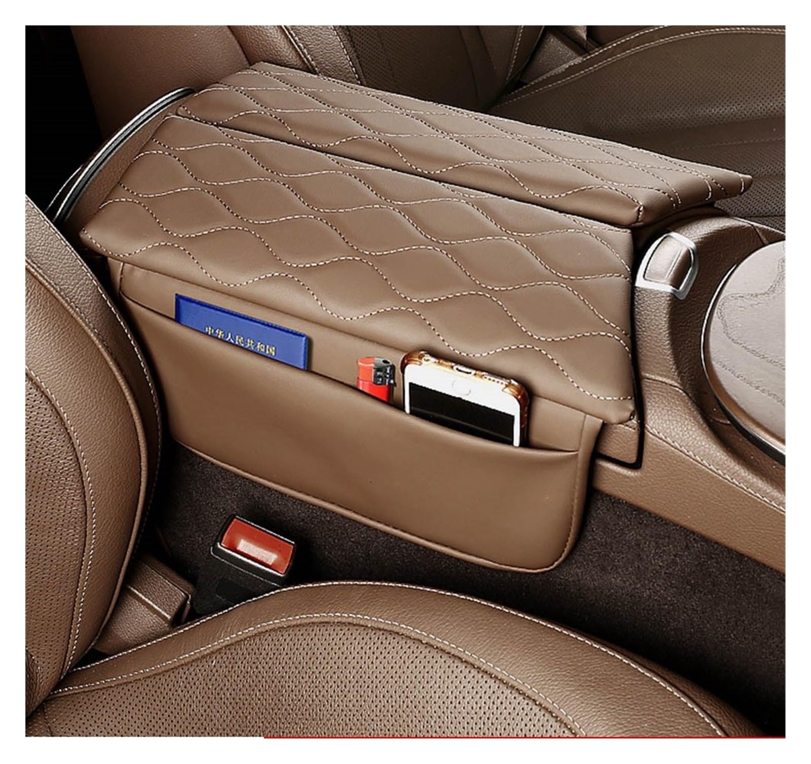 Passend for Mercedes, passend for Benz W213, passend for E, passend for die Klasse 2017–2022, passend for CLS 2018–2022, Konsolen-Armlehnen-Box-Abdeckung, kratzfestes Armlehnenkissen(Left)