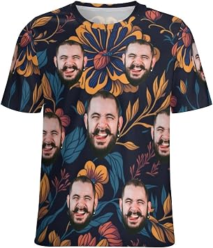 Custom Funny T-Shirts, Custom T Shirts Custom Face Shirt Customized T Shirts Personalized Tshirts
