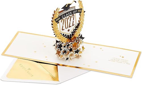 Miniatura 6 de Hallmark Tarjeta de graduación desplegable Signature Paper Wonder (clase de 2022)
