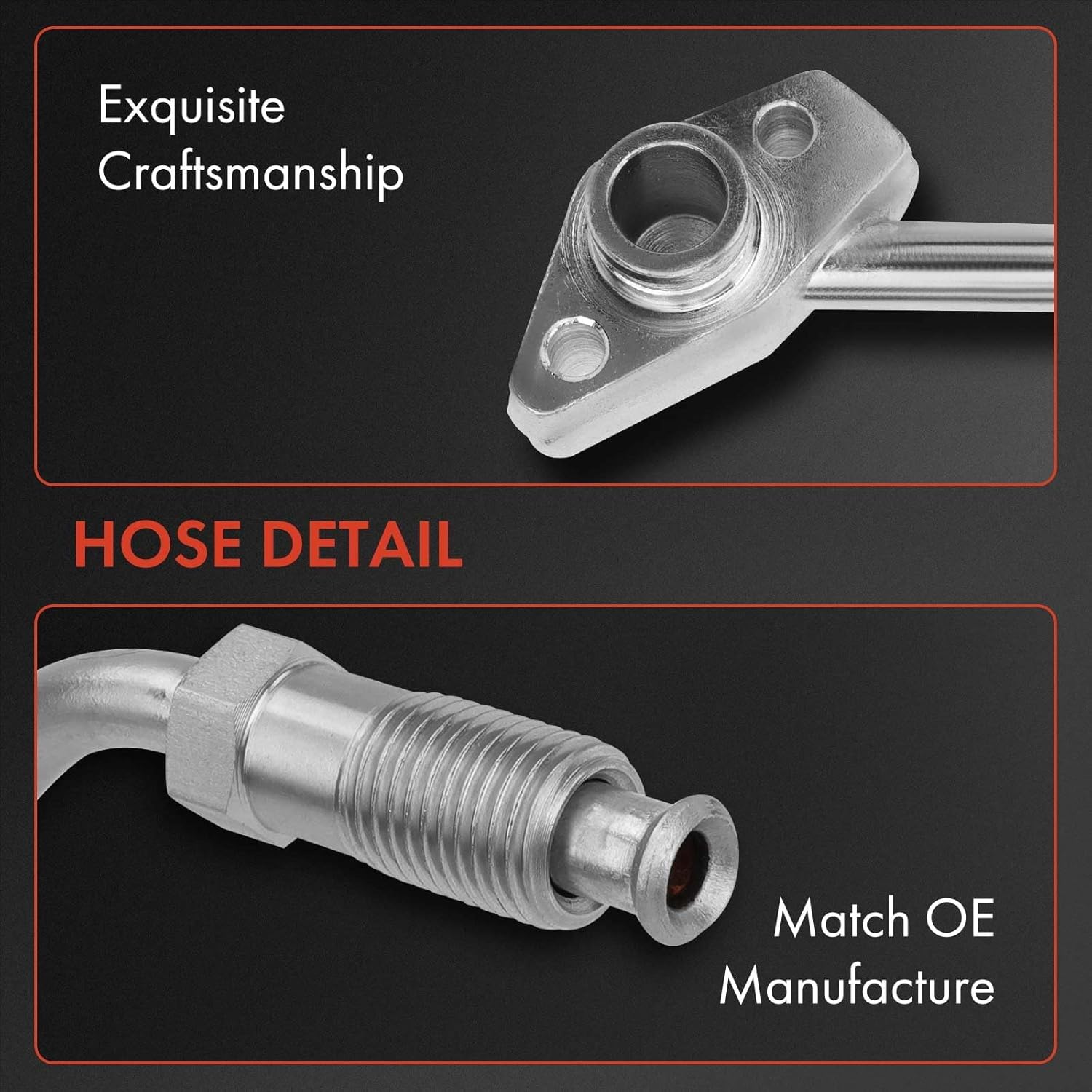 A-Premium Power Steering Pressure Hose Line Assembly Compatible with Honda Prelude 1997-2001, 2.2L, Manual Transmission