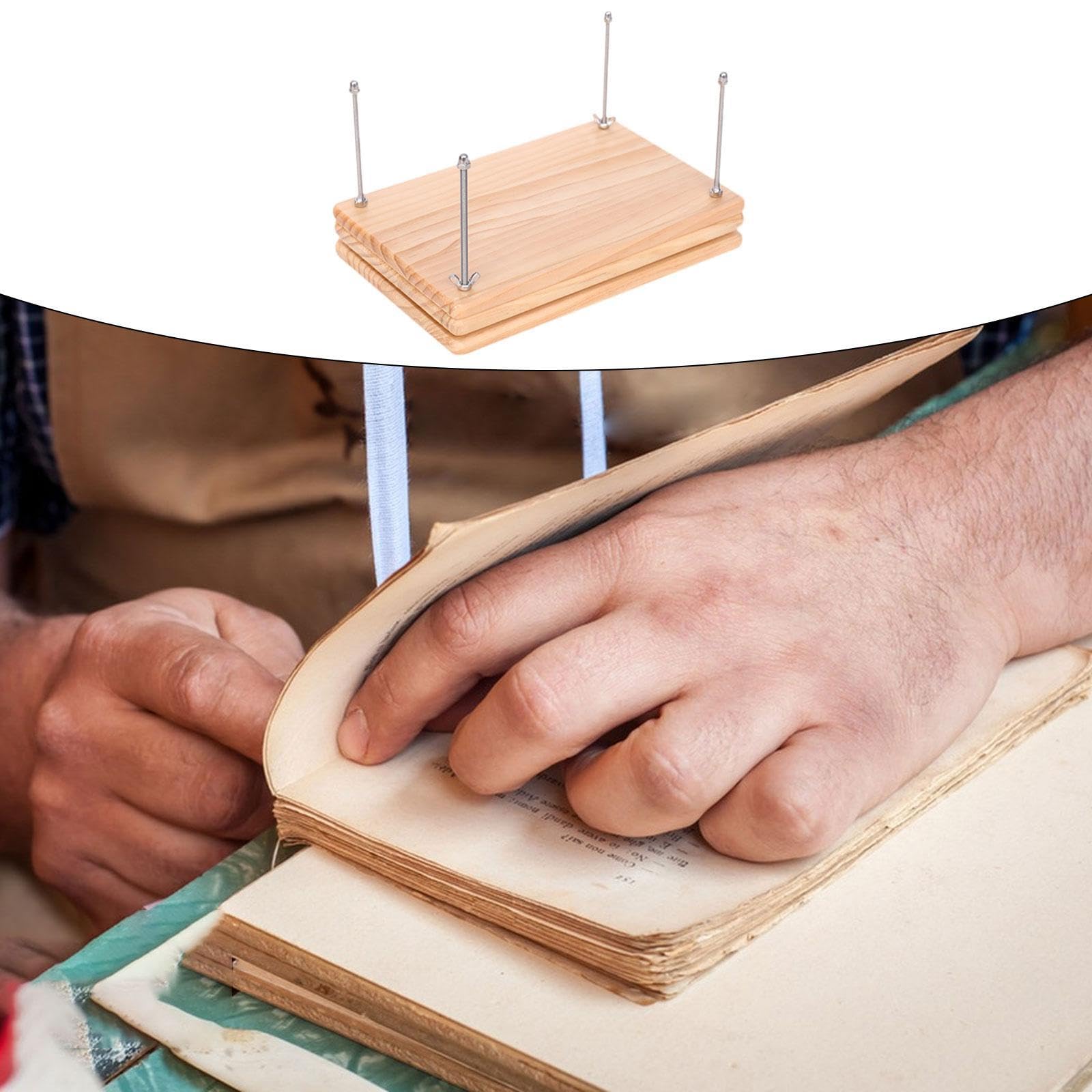 Buchbindemaschine Aus Holz, Manuelle Presse für Papier Und Karten, Dreischichtig