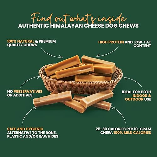 Miniatura 4 de KATHMANDU'S - Masticables 100% naturales de queso del Himalaya para perros pequeños (paquete de 15) - para mejorar la higiene dental y una nutrición