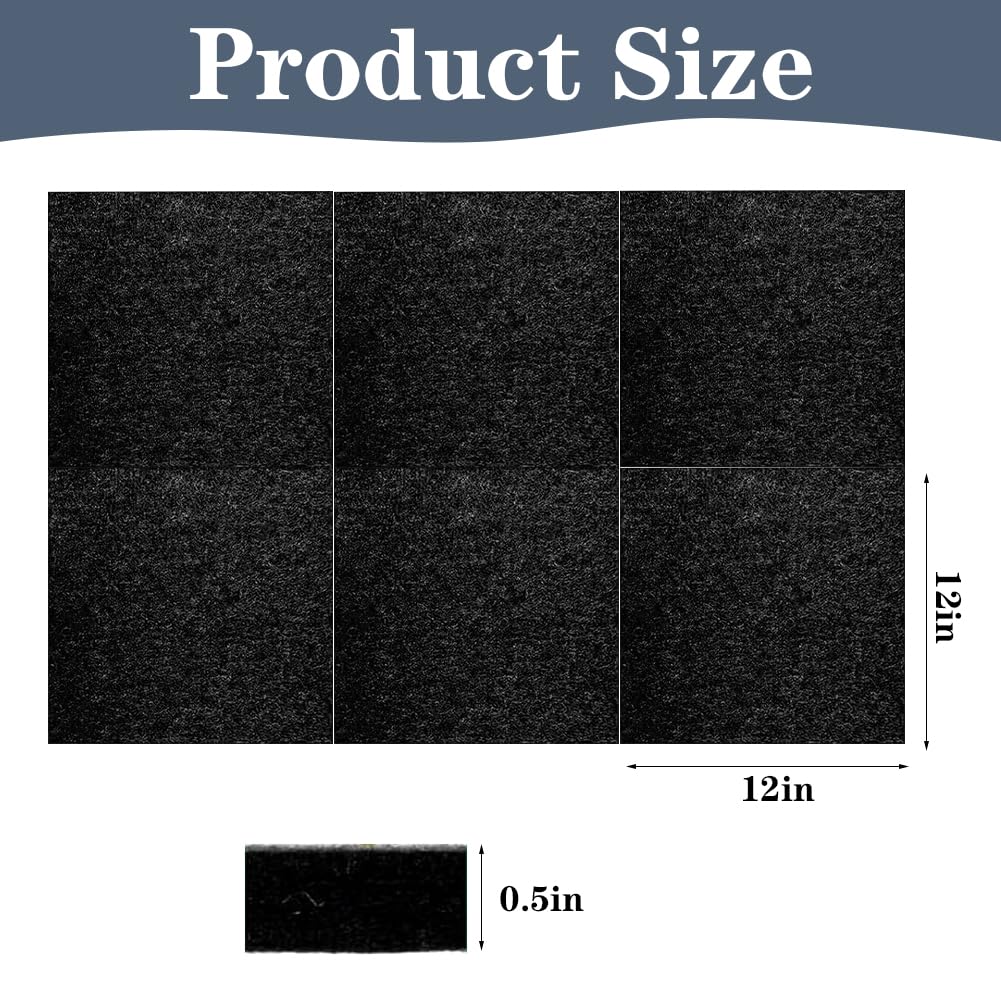 CEWROM Dartboard Wandschutz - 6 Selbstklebende Filzplatten Zum Schutz Deiner Wände