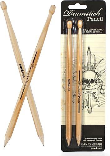 Vista 8 de SUCK UK Drumstick Pencils lápices tipo palillos de tambor, Azul