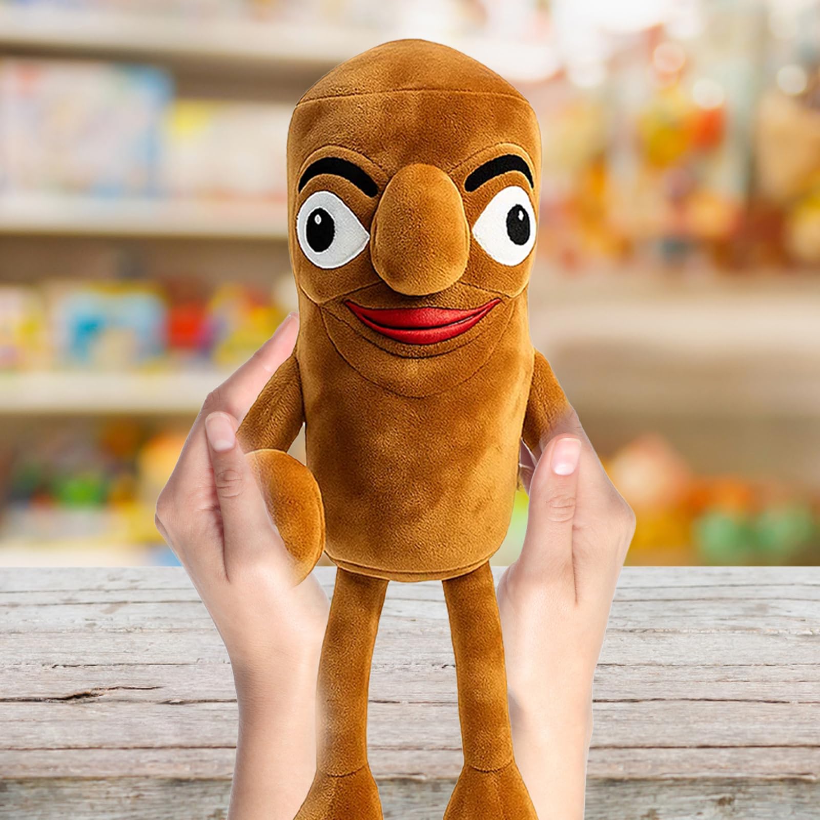 YQOPDEBD Brainrot Kuscheltier, Tung Tung Tung Sahur Figur, Italienische Brainrot Figuren, Weiches Plüschtier Für Zuhause Und Auto, Lustiges Geschenk Für Sammler - 4