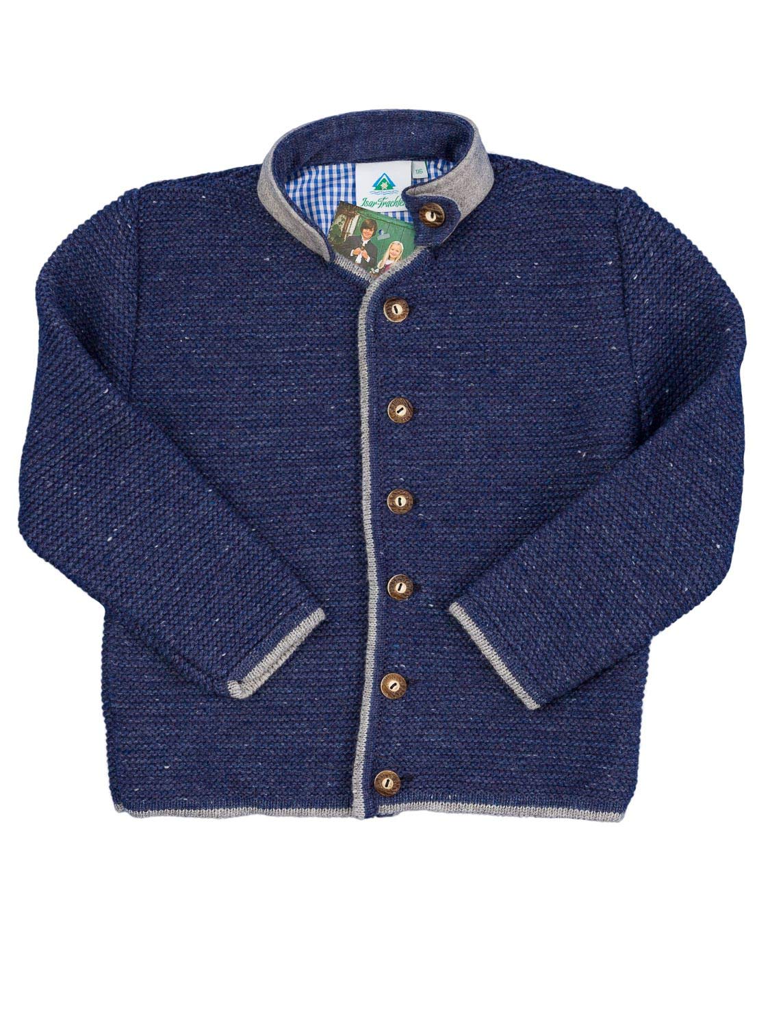 Isar-Trachten Ederer Max Kinder Trachtenjacke 47087 Jeansblau