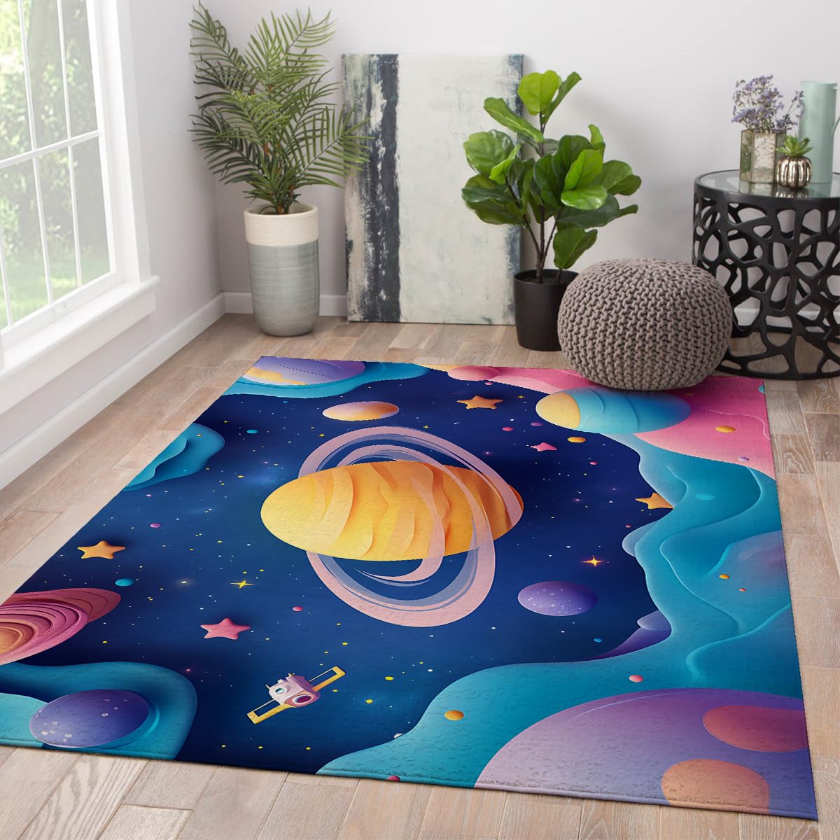 Dywan Lotus Pond 60x120 Dywan Wiosna Dekoracja Wejście Różowe Kwiaty Zmywalny Kryty Biuro Pokój Gry Salon Stół Przedszkole
