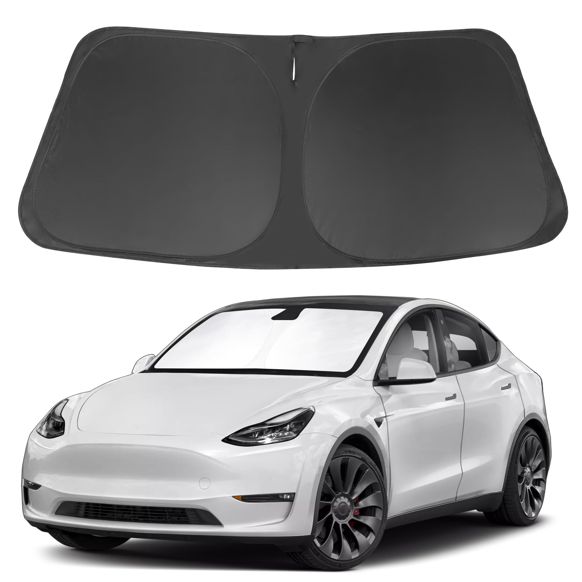 Windshield Sun Shade for 2017-2026 Tesla Model Y/Juniper 3/Highland