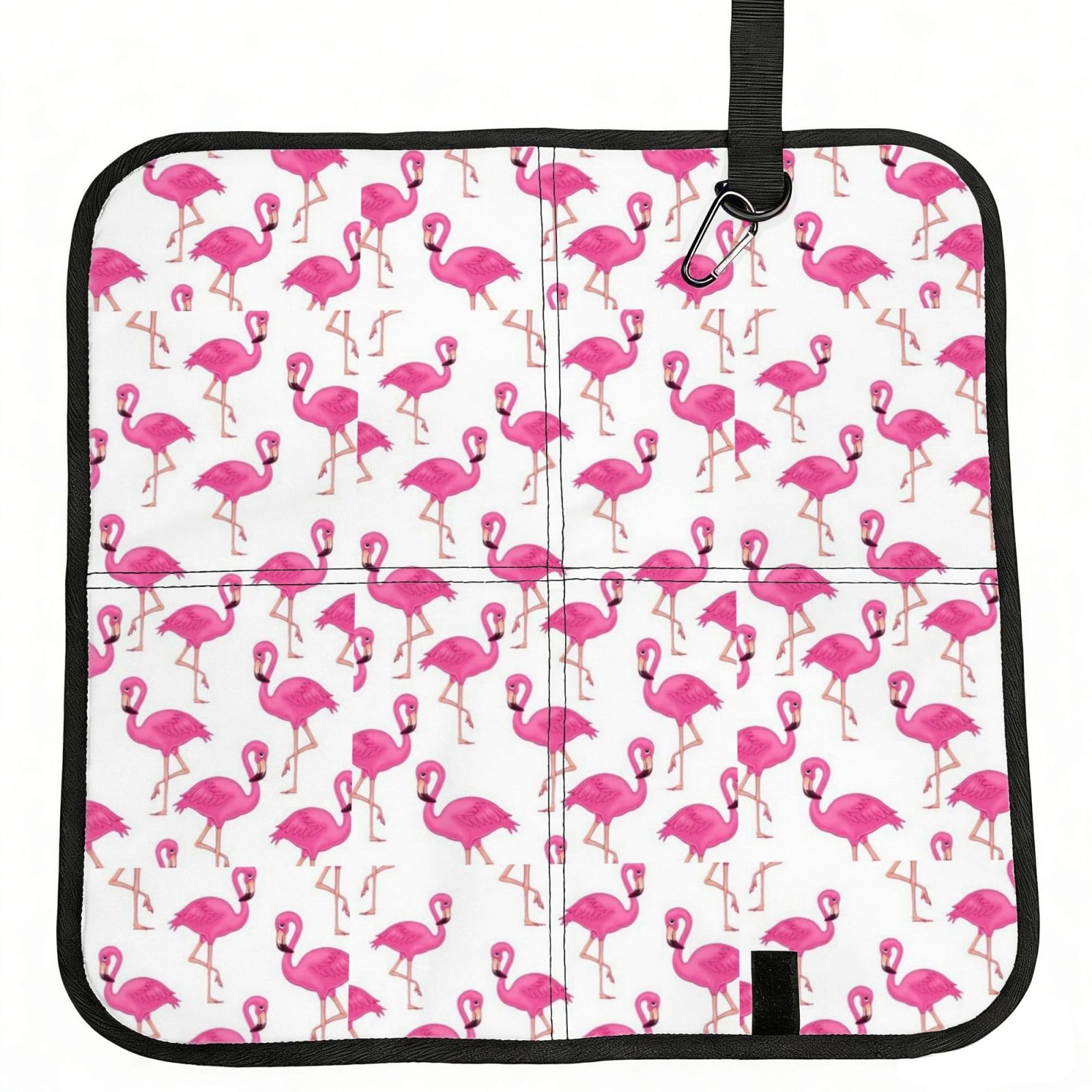 ERCgad Red Flamingo Print Foldable Seat Cushion Portable Chair Pad Lightweight Travel Outdoor Office Home