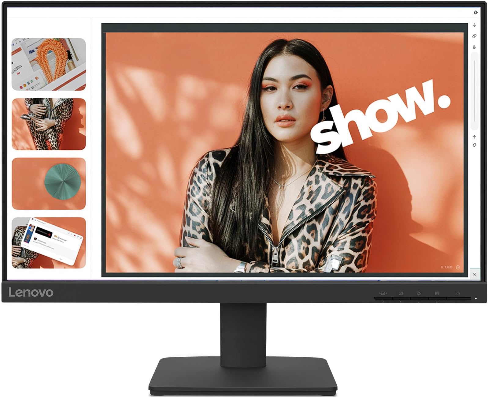 Lenovo L22-4e - Office Monitor - 21.5" FHD IPS Display - 100Hz Refresh Rate - 4 ms MPRT - 99% sRGB - Raven Black - Tilt Stand