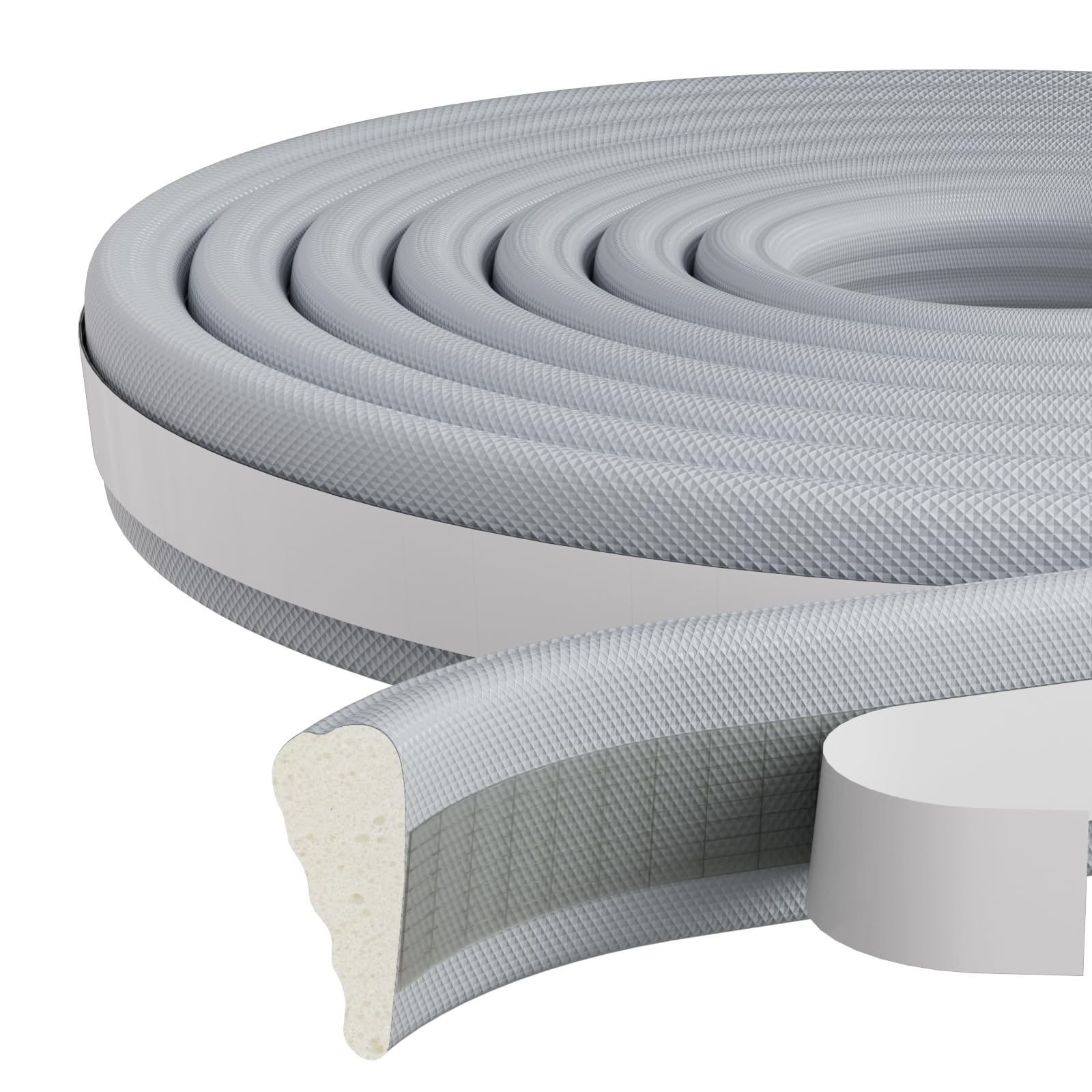 9.8 Ft Door Weather Stripping Door Seal Strip,Adhesive Foam Window Insulation for Winter,Soundproofing Draft Stopper for Door Frame Seal,Wedge Weather