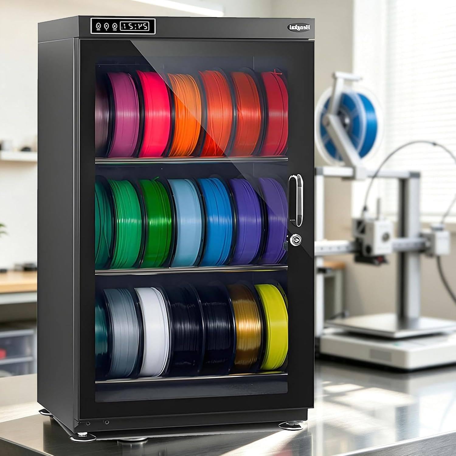 Boîte De Rangement Hermétique pour Filaments D'imprimante 3D 115L