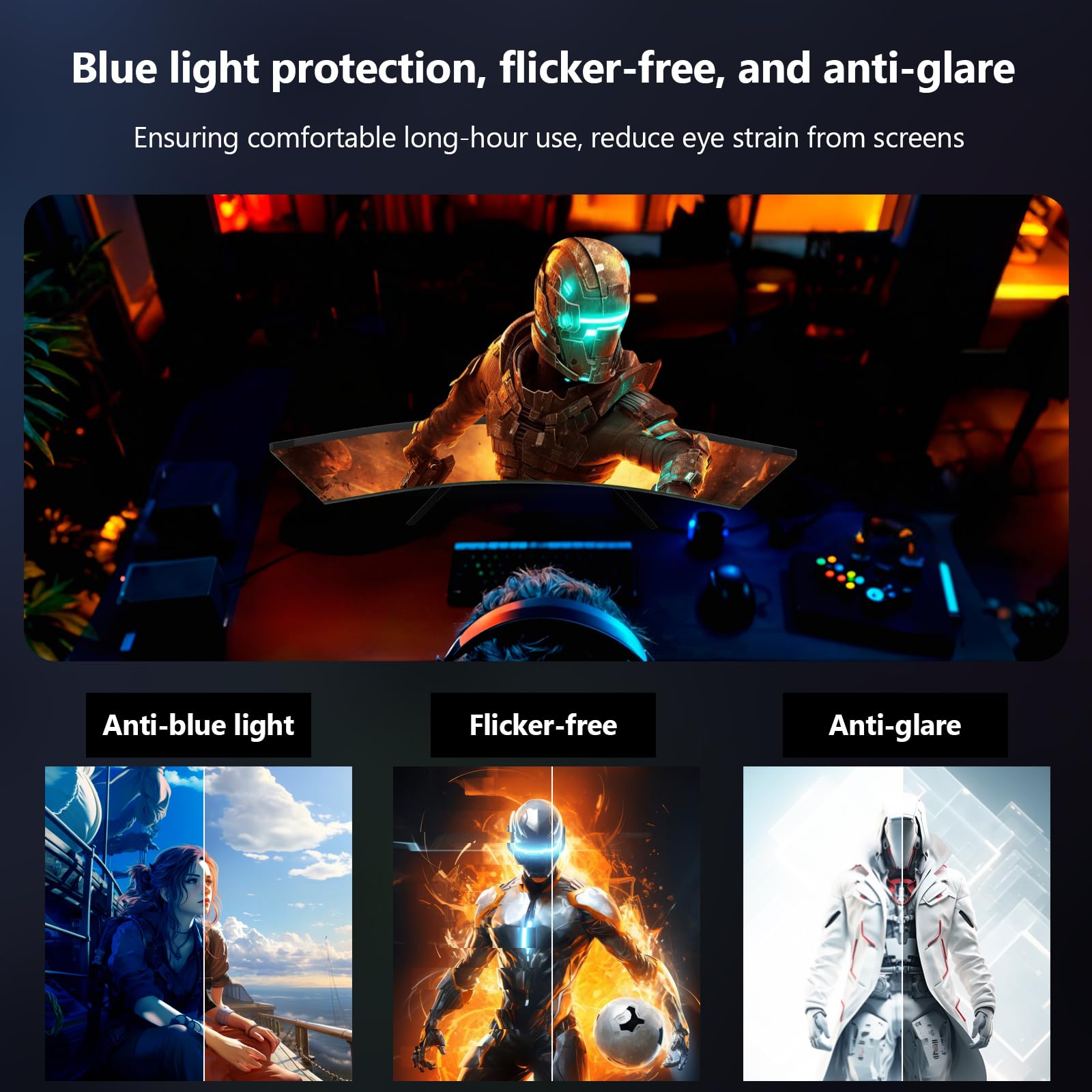 Zakrzywiony monitor do gier Z-Edge 27'' 280 Hz (DP), 1ms MPRT, FHD(1920x1080), FreeSync, 16:9 LED ekran PC z kablem HDMI, regulowany nachylenie, 1500R VA, 2* HDMI2.0 i 2* DP 1.2, kąt widzenia 178°