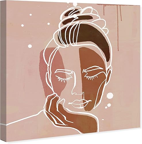 Miniatura 2 de Wynwood Studio Lienzo decorativo abstracto y moderno envuelto Perdido en el pensamiento, arte de pared para sala de estar, dormitorio y baño, 12 x