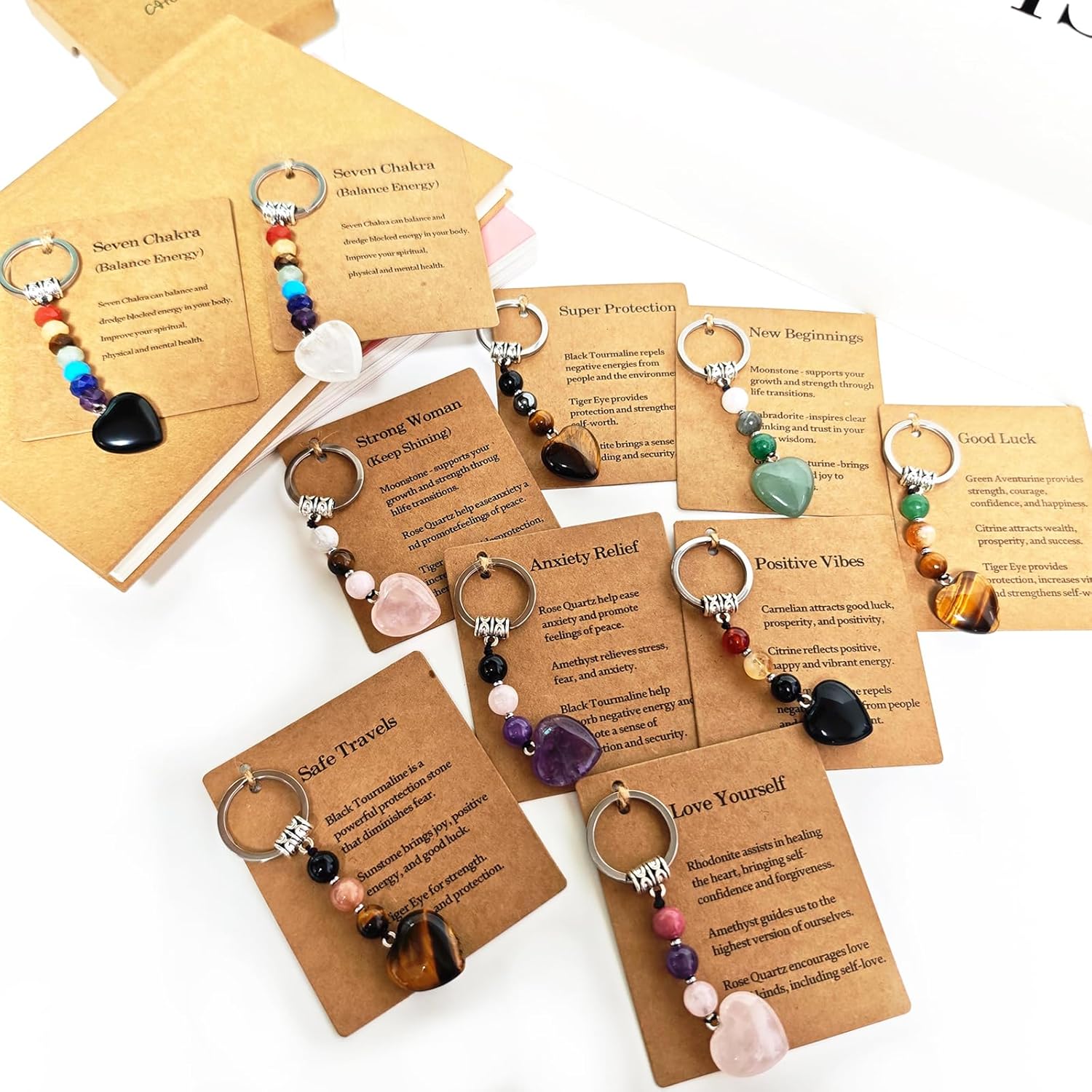 Natural Healing Crystals Keychain – A Thoughtful Gift for Life's Transitional Moments, New Beginnings, Anxiety Relief, Farewells & Celebrations Graduation, Promotion,Retirement - Image 5