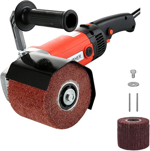Máquina pulidora de pulido de 1400 W, kit de pulidora eléctrica de mano de 110 V, pulidora de acero inoxidable con 6 velocidades ajustables,