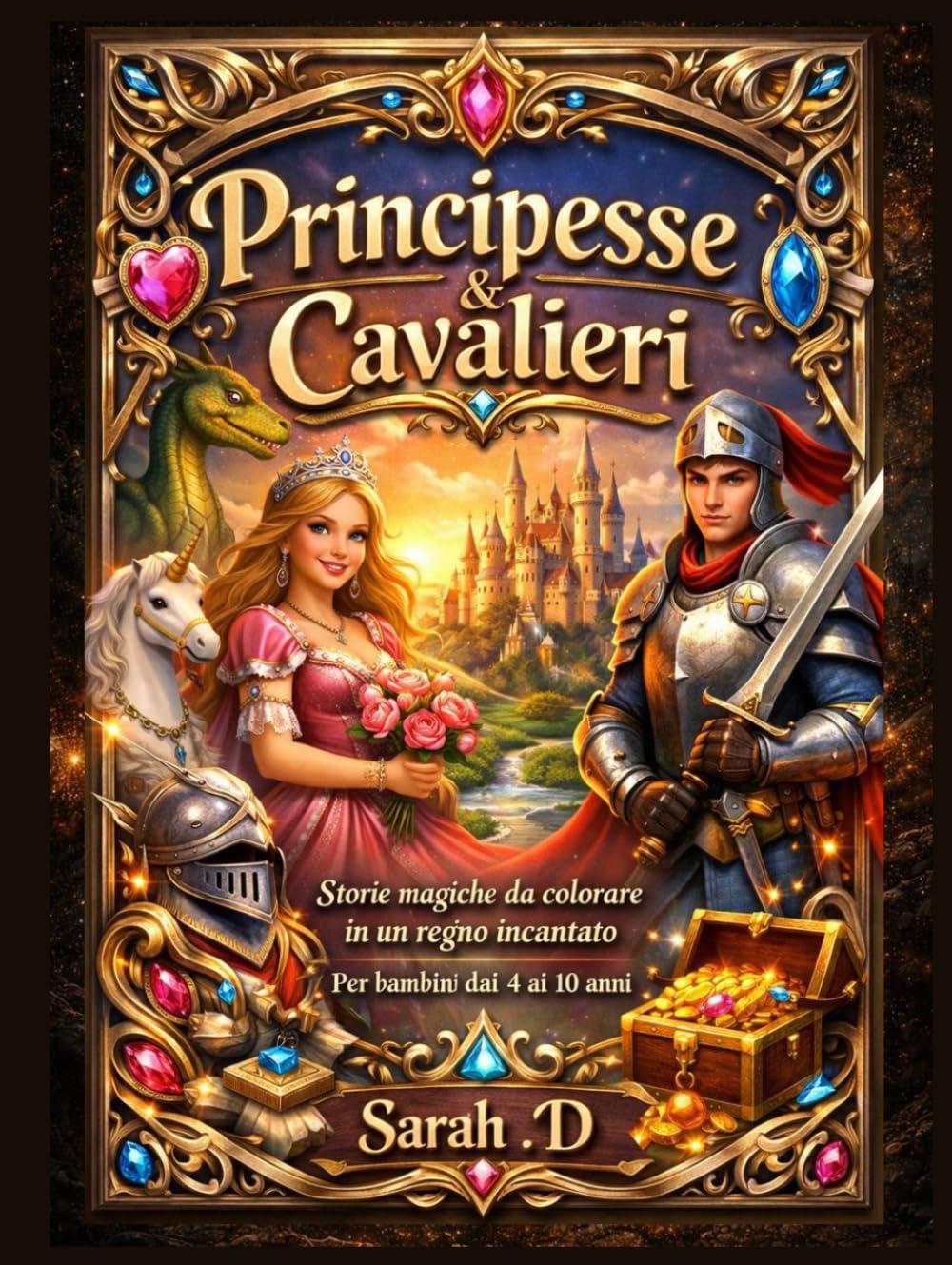 Principesse & Cavalieri: Storie magiche da colorare in un regno incantato – per bambini dai 4 ai 10 anni (Little World – Avventure per bambini)