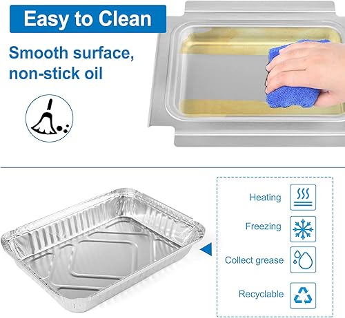 Vista 43 de Uniflasy Bandeja de grasa 69804 con bandeja de captura 67047 para parrillas de gas Weber Spirit serie 300, Spirit E310 E320 E330 S310 S320 S330