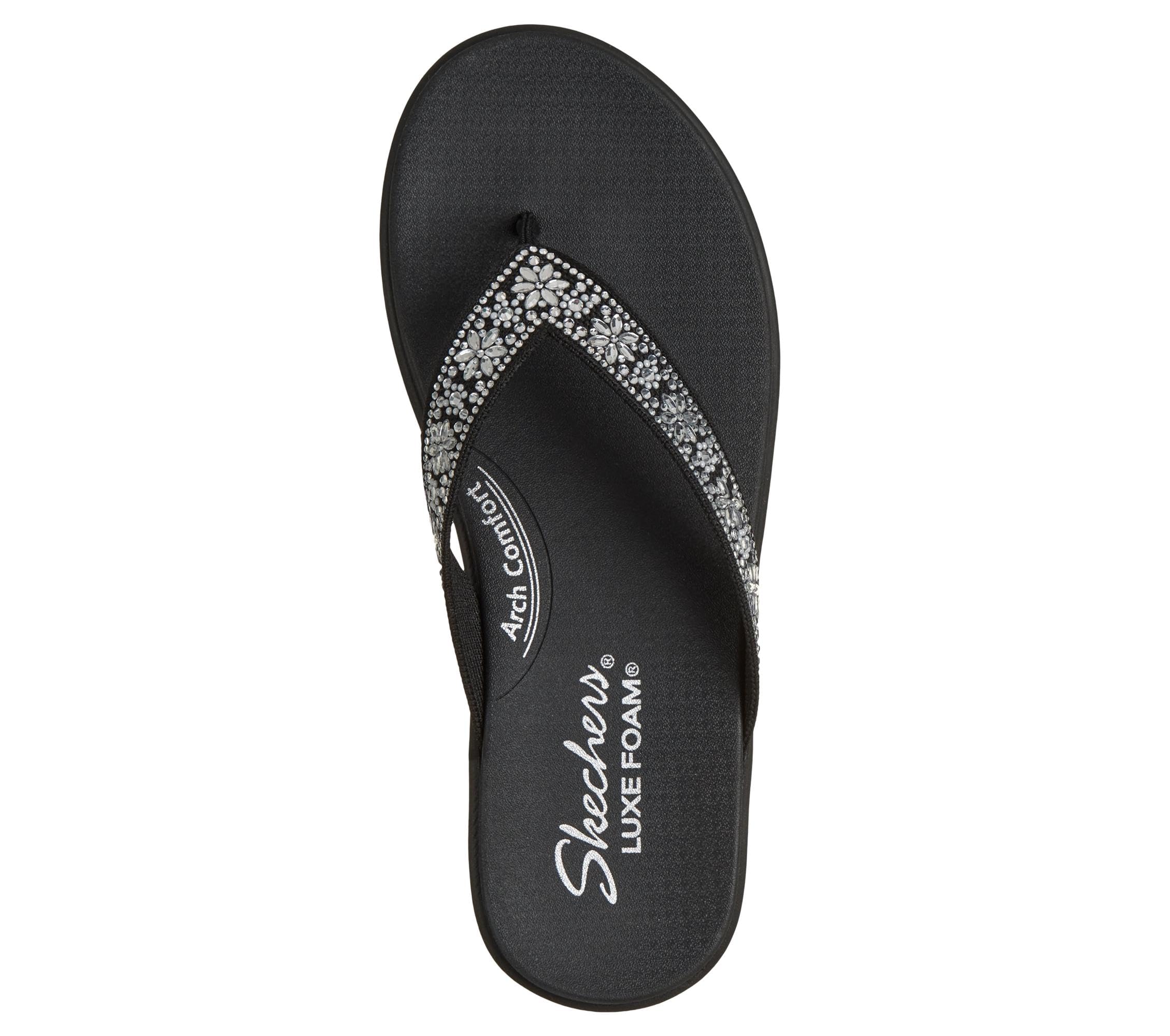 Skechers Meditation Luxe - Floral Rhinestone Sandali bassiDonna