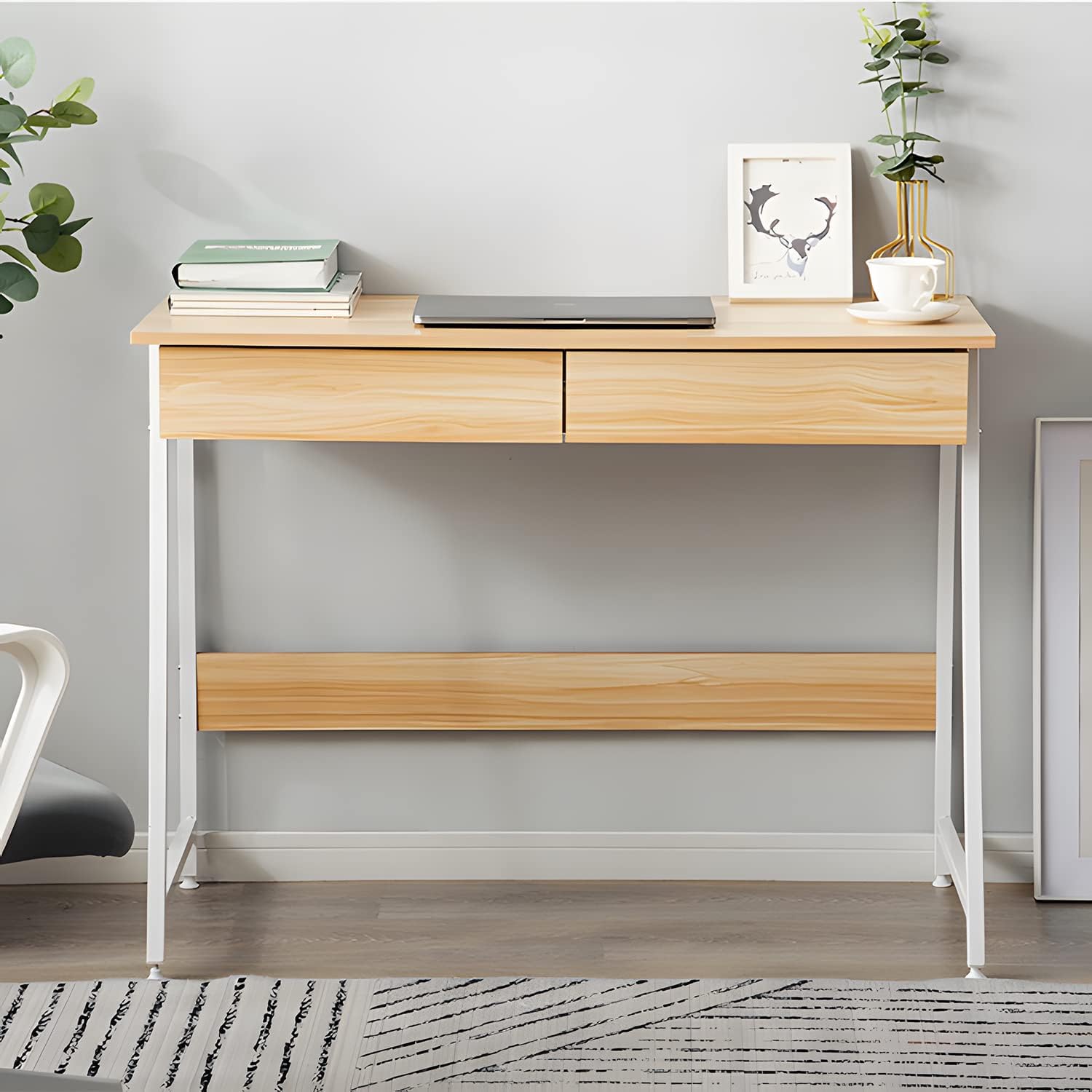 Amazon | パソコンデスク 引き出し 幅100cm 収納 机 デスク 人気モデル