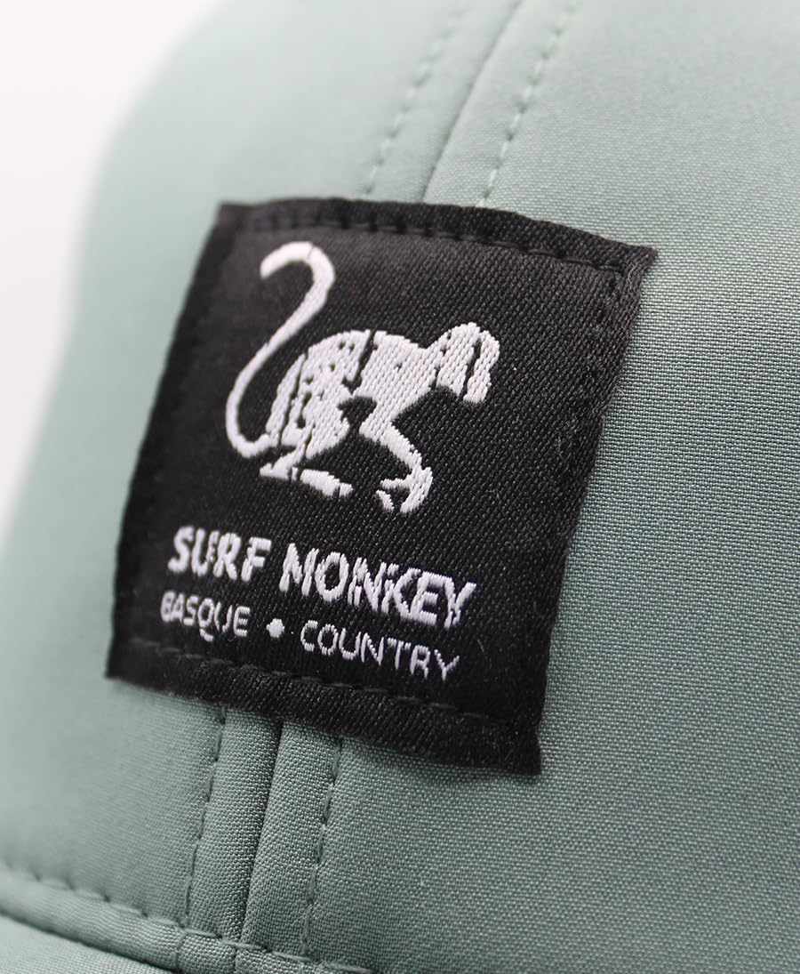 Surf Monkey Gorra Deportiva 100% reciclada - Talla única - Water-Resistant - UPF50