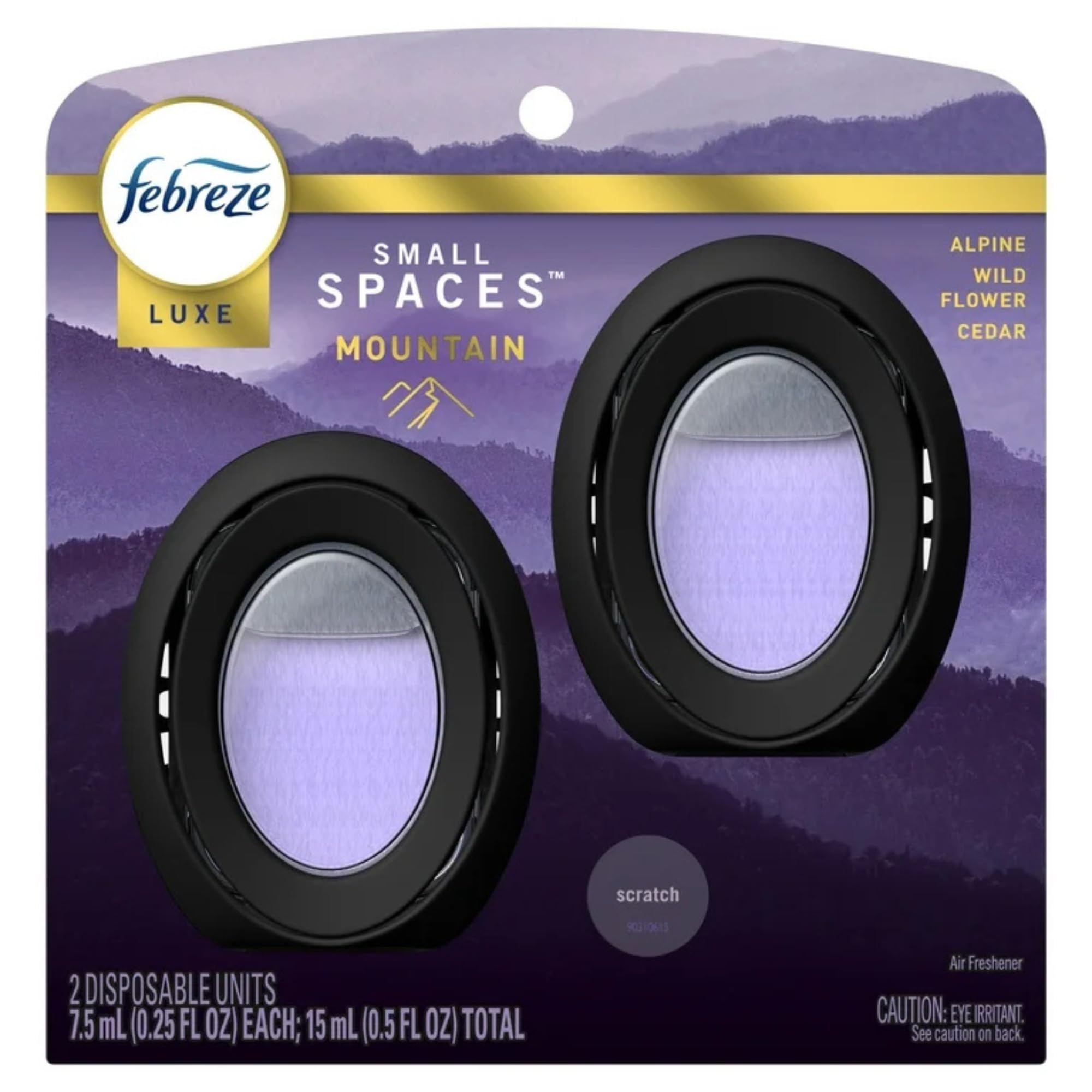 Febreze Odor Fighter Small Spaces Air Freshener Mountain 25 fl oz 2 Count