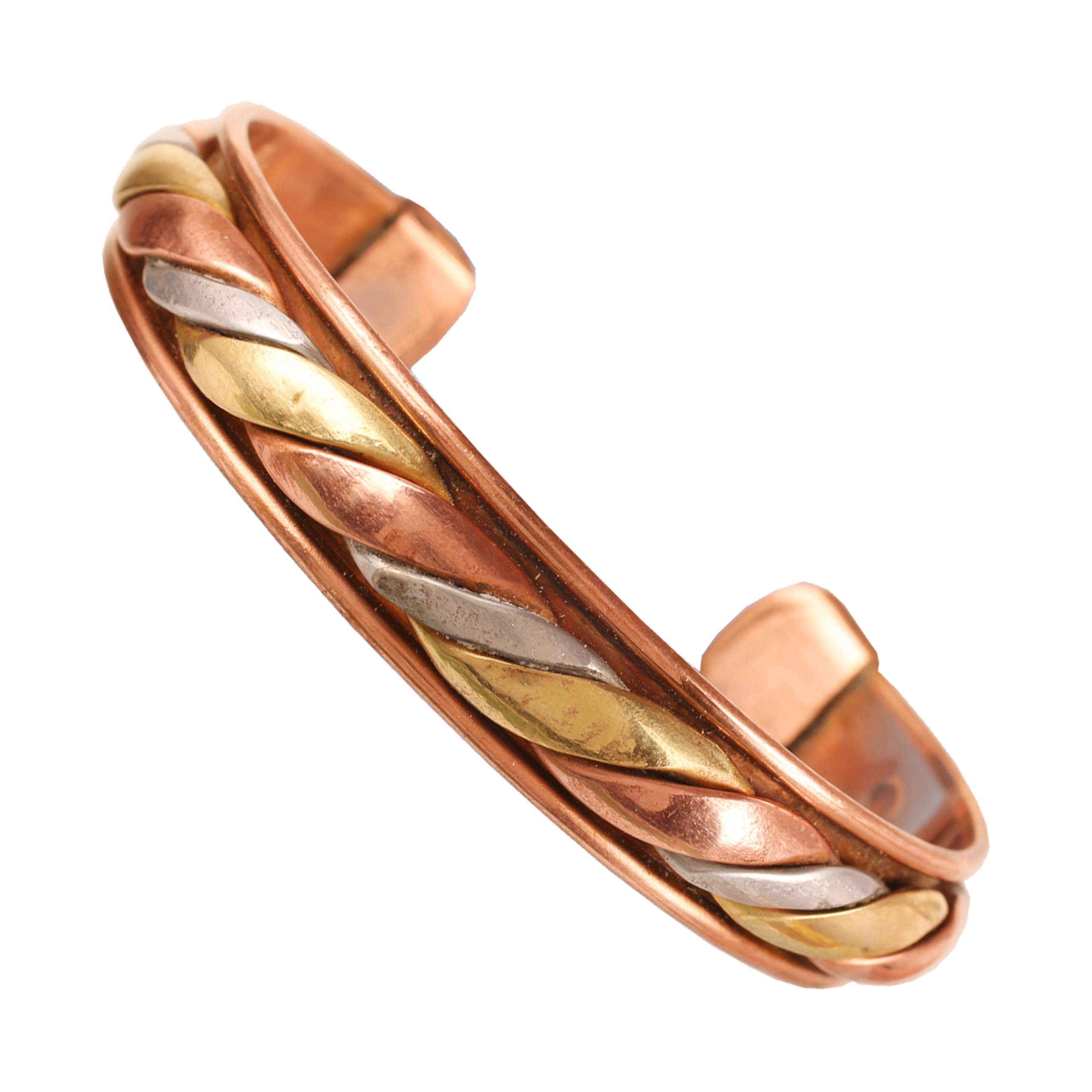 Touchstone Copper Bracelet Tibetan Style. Hand Forged with Solid and high Gauge Pure Copper.