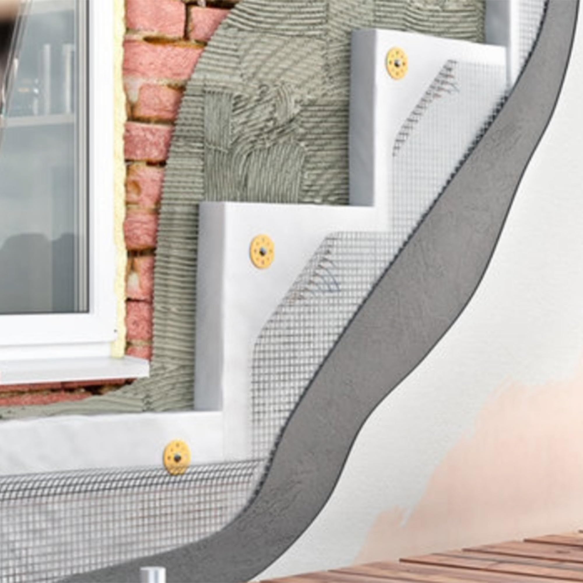doitBau Armierungsgewebe 165 g/m² – Glasfaser Putzgewebe alkalibeständig & reißfest – für Innen & Außen, Fassade & WDVS – 3 Rollen à 1 × 50 m (150 m²)