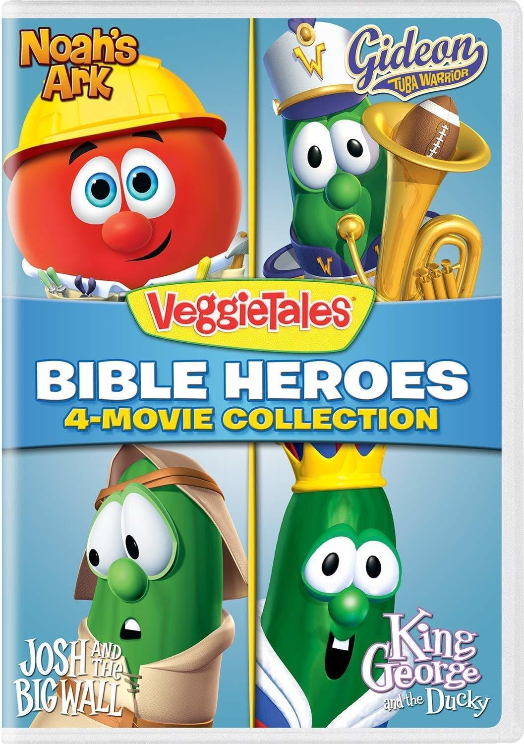 VeggieTales: Bible Heroes 4-Movie Collection (Noah's Ark / Gideon Tuba Warrior / Josh and the Big Wall / King George and the Ducky) [DVD]