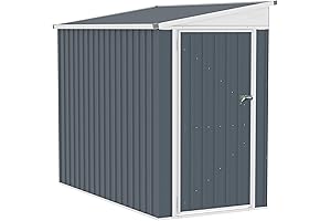 Outsunny 4x8 Steel Shed: Enhanced Outdoor Storage Solution