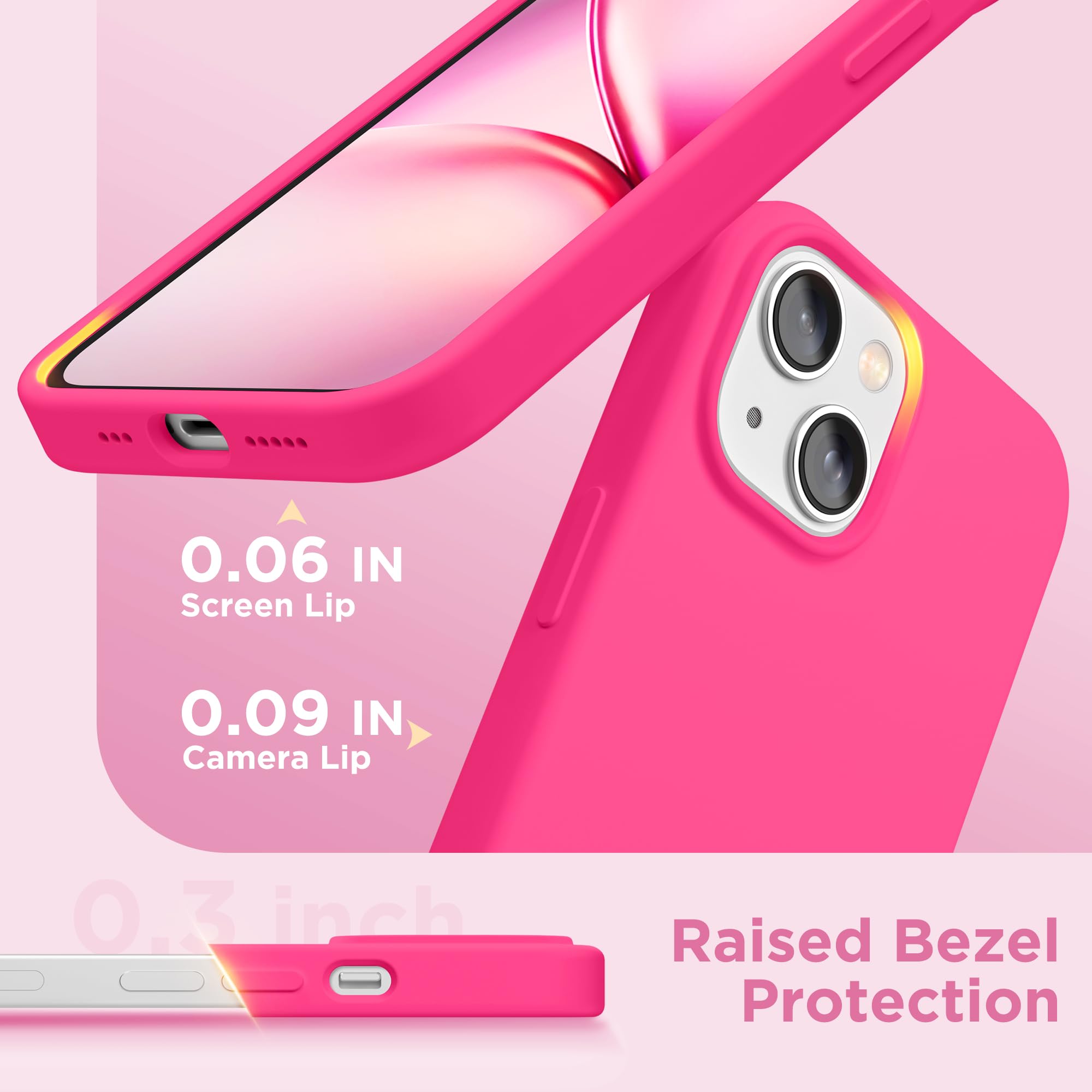 GolbinBox Funda magnética para iPhone 15, compatible con MagSafe, forro de microfibra suave antiarañazos, funda protectora delgada de silicona líquida a prueba de golpes para iPhone 15 de 6.1
