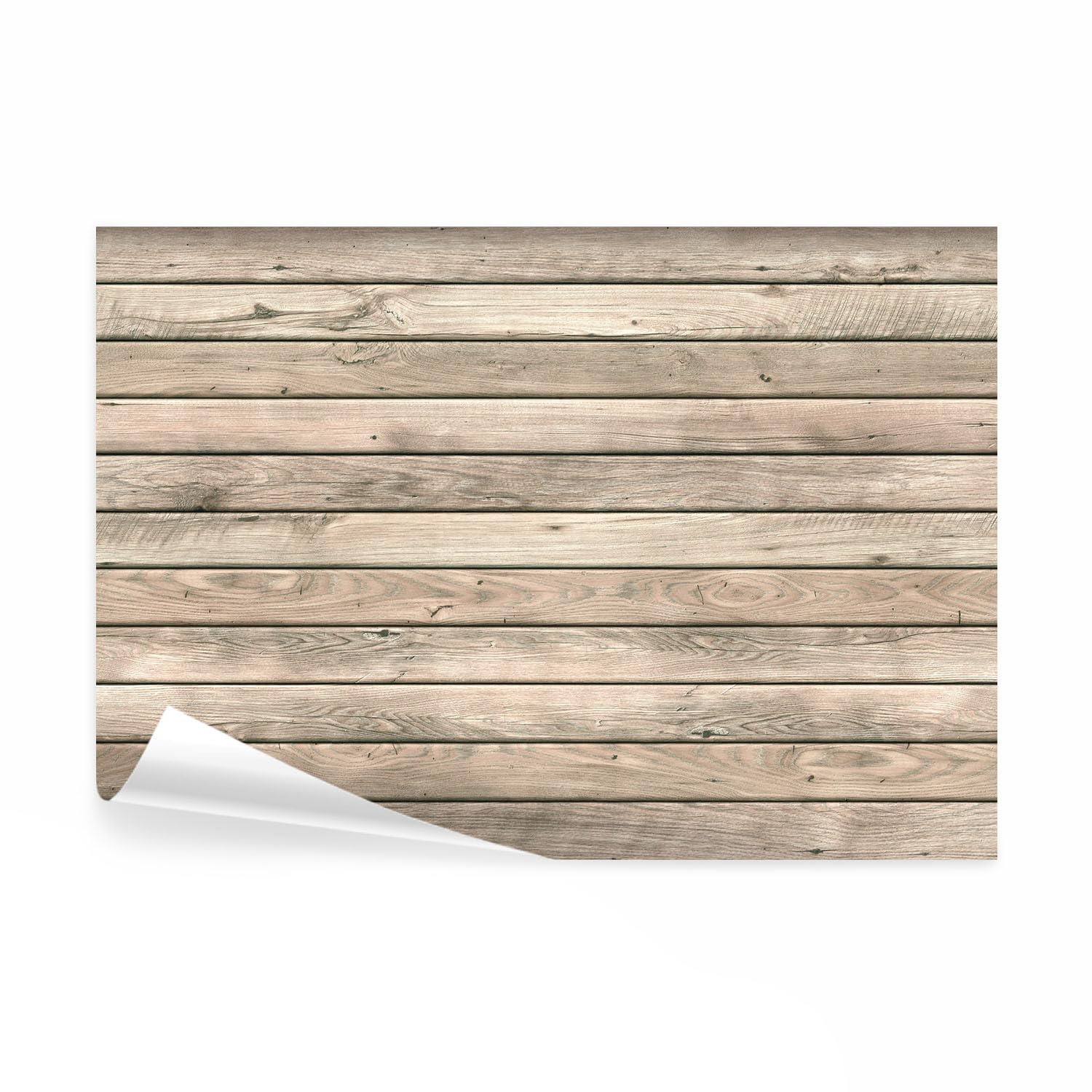 Papier peint panoramique mur en bois créé une ambiance chambre cosy