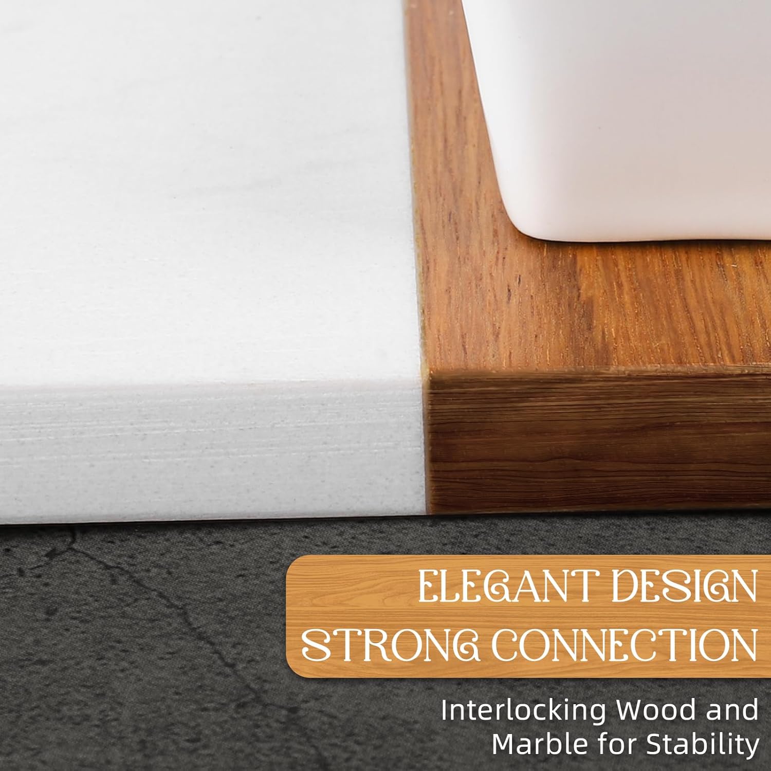 Charcuterie Board Set - Large Marble Cheese Board – Perfect Wood Charcuterie Boards Accessories Housewarming Gifts for New Home, Bridal Shower, New House Gift - Image 6