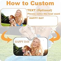 Vista 2 de Parasol personalizado para parabrisas de automóvil, parasoles personalizados para ventanas, añade tu foto, logotipo, texto, imagen, personaliza