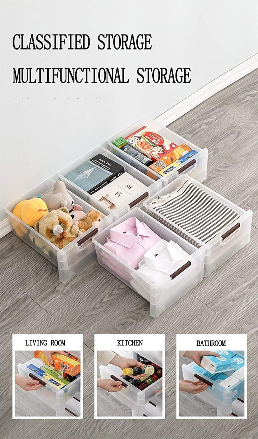 Buy 5Drawer Rolling Storage Cart on Wheels, Clearview Craft Storage