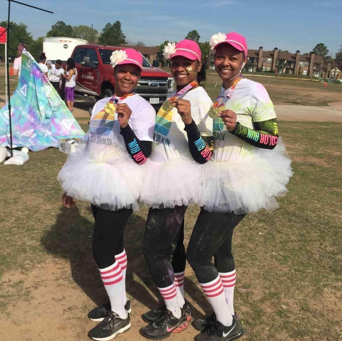 Tutu Skirt Women's Teens Elastic 6 Layered Tulle Halloween Ballet Skirt Vintage Style Cheerleading Short Skirt Adult Size - Image 2