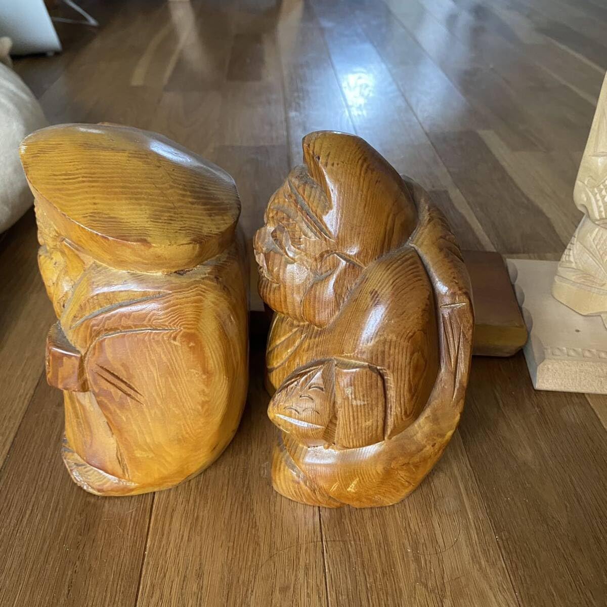 木目込人形　恵比寿様　大黒天　二体セット　七福神　縁起物　木製立札付き　匿名配送 Amazon | 木彫り人形セット七福神恵比寿様大黒天様縁起物ニポポ人形