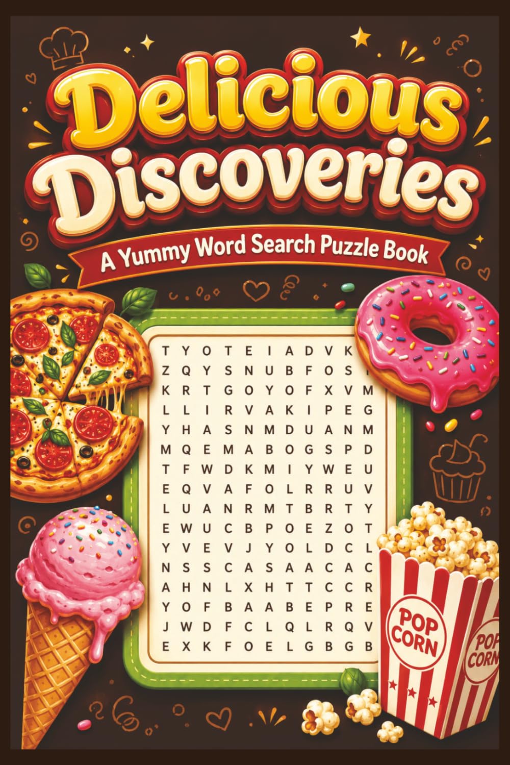 Delicious Discoveries: A Yummy Word Search Puzzle Book: Easy-to-Read Food Word Search Puzzles for Adults and Seniors | 6x9 Inches, 66 Pages, 30+ ... Gift for Vacations, Holidays, and Free Time