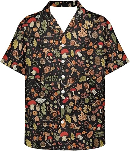 PinUp Angel Camisa hawaiana para hombre, manga corta, a rayas, con botones, verano, playa, bloque de color, camisa de vestir para vacaciones