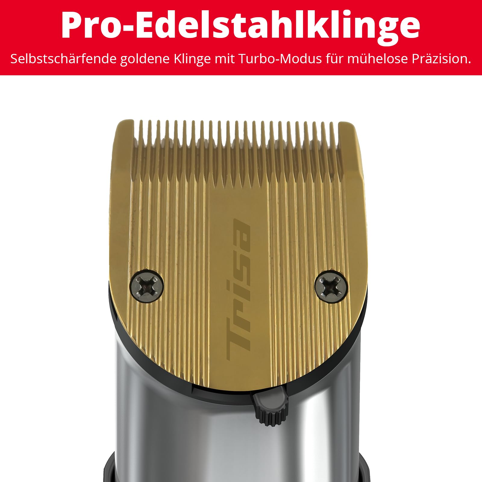 Trisa Gold Cut Haarschneider, 210 Min Laufzeit, USB-C & Turbo-Mode